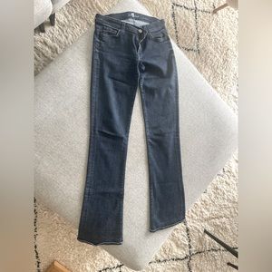 Seven Rocker jeans, low-rise, boot cut, size 27
